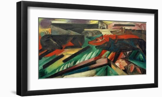 The Wolves, Balkan War-Franz Marc-Framed Giclee Print