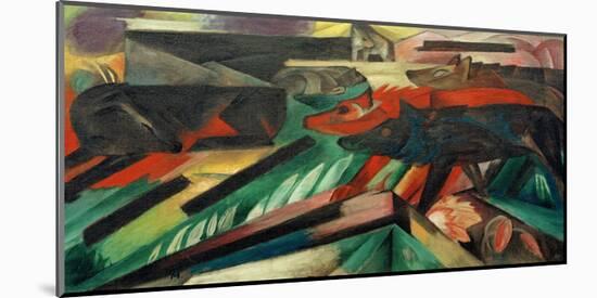 The Wolves, Balkan War-Franz Marc-Mounted Giclee Print