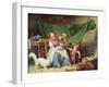 The Woman and the Mouse, C.1798 (Oil on Panel)-Martin Drolling-Framed Giclee Print