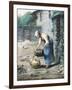The Woman at the Well, C.1866-Jean-François Millet-Framed Premium Giclee Print