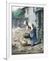 The Woman at the Well, C.1866-Jean-François Millet-Framed Premium Giclee Print