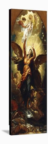 The Woman Clothed with the Sun Fleeth from the Persecution of the Dragon'-Benjamin West-Stretched Canvas