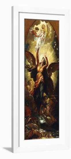 The Woman Clothed with the Sun Fleeth from the Persecution of the Dragon'-Benjamin West-Framed Giclee Print