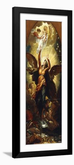 The Woman Clothed with the Sun Fleeth from the Persecution of the Dragon'-Benjamin West-Framed Giclee Print