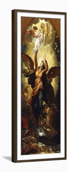The Woman Clothed with the Sun Fleeth from the Persecution of the Dragon'-Benjamin West-Framed Giclee Print