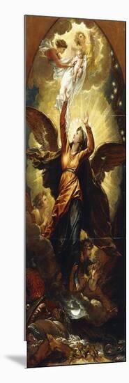 The Woman Clothed with the Sun Fleeth from the Persecution of the Dragon'-Benjamin West-Mounted Giclee Print