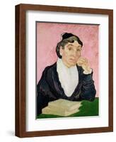 The Woman from Arles-Vincent van Gogh-Framed Giclee Print