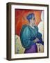 The Woman Has the Umbrella. Painting by Paul Signac (1863-1935), 1893. Oil on Canvas. Dim: 0.65 X 0-Paul Signac-Framed Giclee Print