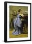 The Woman in Blue, 1874-Jean-Baptiste-Camille Corot-Framed Giclee Print