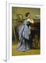 The Woman in Blue, 1874-Jean-Baptiste-Camille Corot-Framed Giclee Print