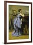 The Woman in Blue, 1874-Jean-Baptiste-Camille Corot-Framed Giclee Print