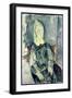 The Woman in Blue-Amedeo Modigliani-Framed Giclee Print