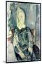 The Woman in Blue-Amedeo Modigliani-Mounted Giclee Print