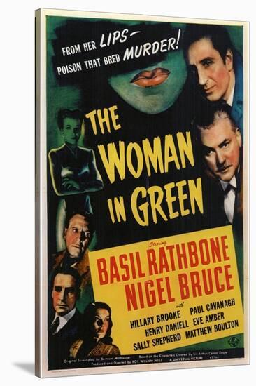 The Woman in Green, 1945-null-Stretched Canvas