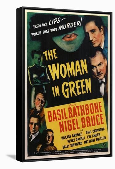 The Woman in Green, 1945-null-Framed Stretched Canvas