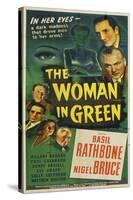 The Woman in Green, 1945-null-Stretched Canvas