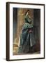 The Woman in Green-Federico Faruffini-Framed Giclee Print