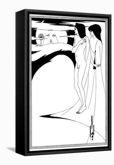 The Woman in the Moon-Aubrey Beardsley-Framed Stretched Canvas