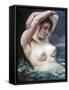 The Woman in the Waves, 1868-Gustave Courbet-Framed Stretched Canvas