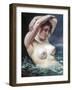 The Woman in the Waves, 1868-Gustave Courbet-Framed Giclee Print