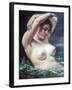 The Woman in the Waves, 1868-Gustave Courbet-Framed Giclee Print