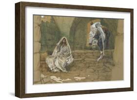 The Woman of Samaria at the Well from 'The Life of Our Lord Jesus Christ'-James Jacques Joseph Tissot-Framed Giclee Print