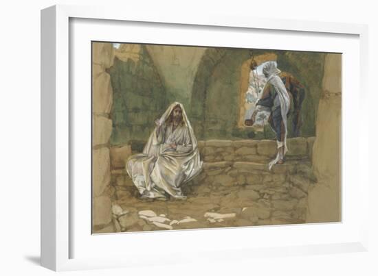 The Woman of Samaria at the Well from 'The Life of Our Lord Jesus Christ'-James Jacques Joseph Tissot-Framed Giclee Print