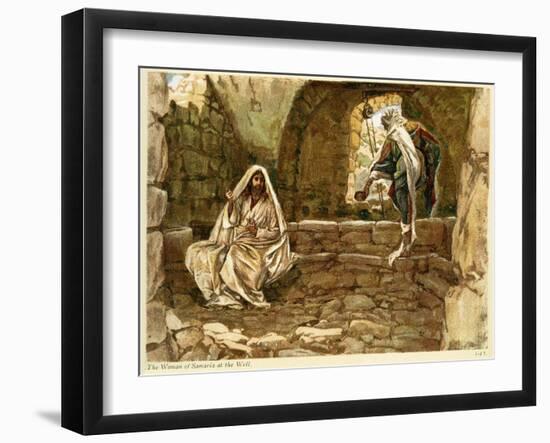The Woman of Samaria at the Well - St John - Bible-James Jacques Joseph Tissot-Framed Giclee Print