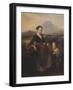 The Woman Playing the Hurdy Gurdy, 1857-Gerolamo Induno-Framed Giclee Print