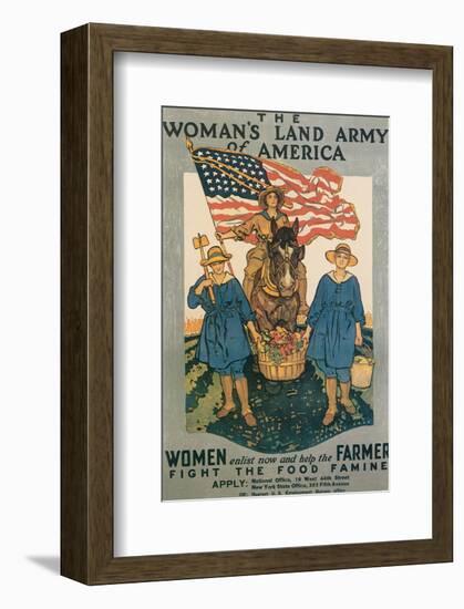 The Woman's Land Army Of America-Herbert Andrew Paus-Framed Art Print