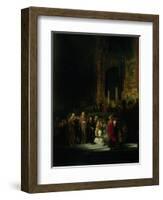 The Woman Taken in Adultery, 1644-Rembrandt van Rijn-Framed Giclee Print