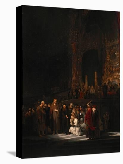 The Woman Taken in Adultery, 1644-Rembrandt van Rijn-Stretched Canvas