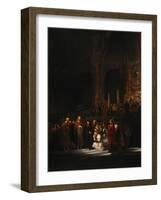 The Woman Taken in Adultery, 1644-Rembrandt van Rijn-Framed Giclee Print