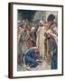 The Woman Who Touched the Hem of His Garment, Illustration from 'Women of t-Harold Copping-Framed Giclee Print