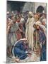 The Woman Who Touched the Hem of His Garment, Illustration from 'Women of t-Harold Copping-Mounted Giclee Print