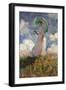 The Woman With a Parasol, 1886-Claude Monet-Framed Giclee Print