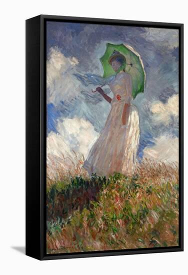 The Woman With a Parasol, 1886-Claude Monet-Framed Stretched Canvas