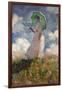 The Woman With a Parasol, 1886-Claude Monet-Framed Giclee Print