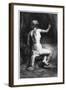 The Woman with the Arrow (Venus and Cupid?), 1661 (Etching, Drypoint and Burin)-Rembrandt van Rijn-Framed Giclee Print