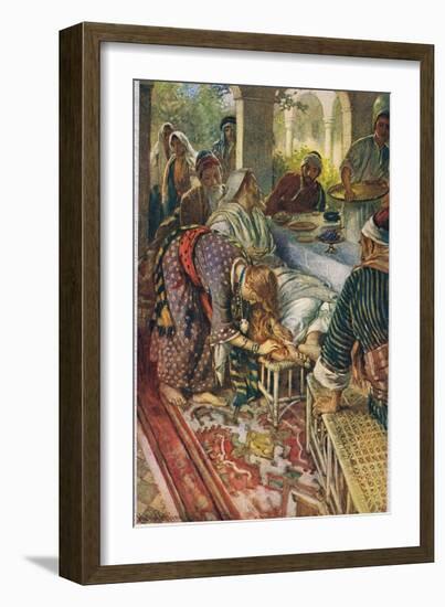 The Woman with the Box of Ointment, Illustration from 'Women of the Bible', Published by the…-Harold Copping-Framed Giclee Print