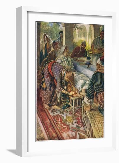 The Woman with the Box of Ointment, Illustration from 'Women of the Bible', Published by the…-Harold Copping-Framed Giclee Print