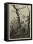 The Woman with the Cobweb Between Bare Trees-Caspar David Friedrich-Framed Stretched Canvas