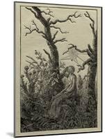 The Woman with the Cobweb Between Bare Trees-Caspar David Friedrich-Mounted Premium Giclee Print