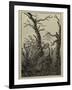 The Woman with the Cobweb Between Bare Trees-Caspar David Friedrich-Framed Giclee Print