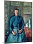 The Woman with the Coffee Maker (Oil on Canvas, 1890-1895)-Paul Cezanne-Mounted Giclee Print