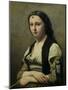 The Woman with the Pearl, circa 1842-Jean-Baptiste-Camille Corot-Mounted Giclee Print