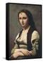 The Woman with the Pearl (La Femme a La Perle)-Jean-Baptiste-Camille Corot-Framed Stretched Canvas