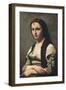 The Woman with the Pearl (La Femme a La Perle)-Jean-Baptiste-Camille Corot-Framed Art Print