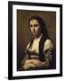 The Woman with the Pearl-Jean-Baptiste-Camille Corot-Framed Giclee Print