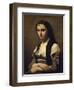 The Woman with the Pearl-Jean-Baptiste-Camille Corot-Framed Giclee Print